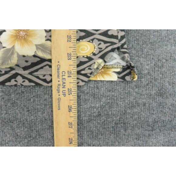 Vintage Bamboo Kay Shirt Mens Large Brown Floral‎ Polo - Picture 7 of 9